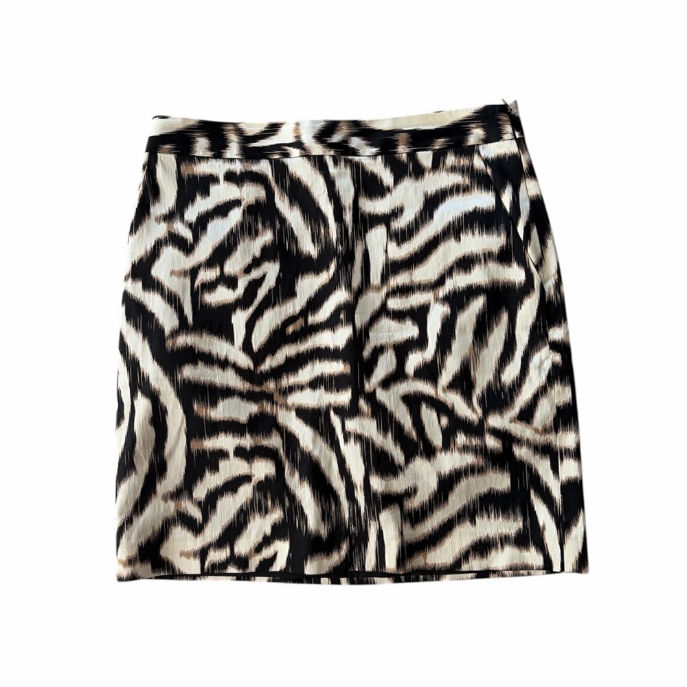 Zebra print mini skirt‎
